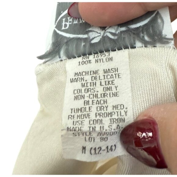 Vintage White Lace Trim Camisole By Private Treasures Women's Size M - Picture 6 of 14